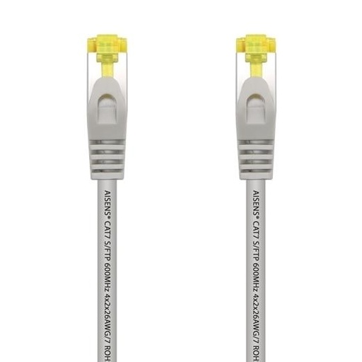 AISENS - CABLE DE RED LATIGUILLO RJ45 LSZH CAT.7 600MHZ S/FTP PIMF AWG26 GRIS 2,0M (Ref.A146-0335)