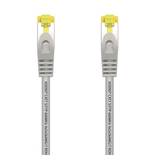 AISENS - CABLE DE RED LATIGUILLO RJ45 LSZH CAT.7 600MHZ S/FTP PIMF AWG26 GRIS 25CM (Ref.A146-0332)