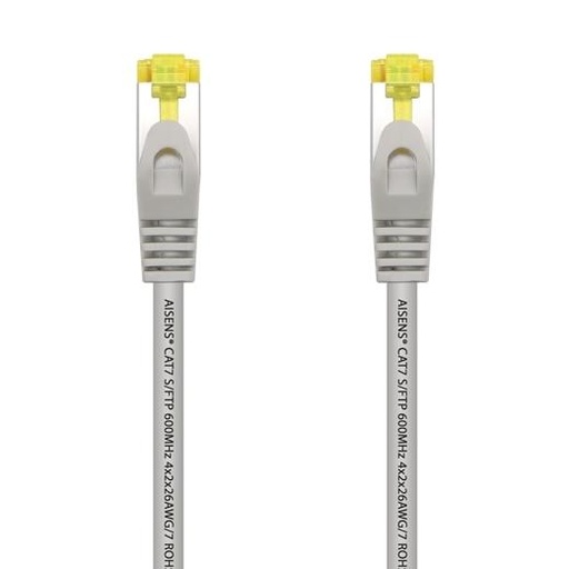 AISENS - CABLE DE RED LATIGUILLO RJ45 LSZH CAT.7 600MHZ S/FTP PIMF AWG26 GRIS 50CM (Ref.A146-0333)