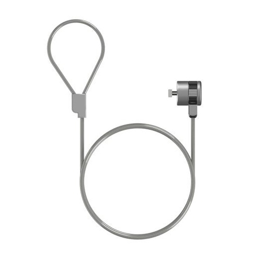 AISENS - CABLE DE SEGURIDAD CON CERRADURA DE LLAVE PARA ORDENADOR, PORTATIL, MONITOR 1,5 M (Ref.ASLK-D40K02-SL)
