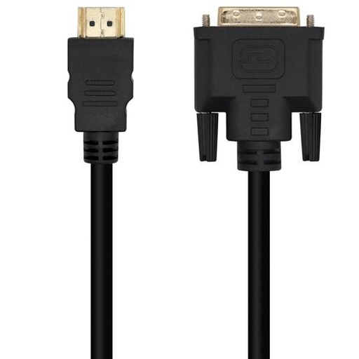 AISENS - CABLE DVI A HDMI DVI18+1/M - HDMI A/M NEGRO 1,8M (Ref.A117-0090)