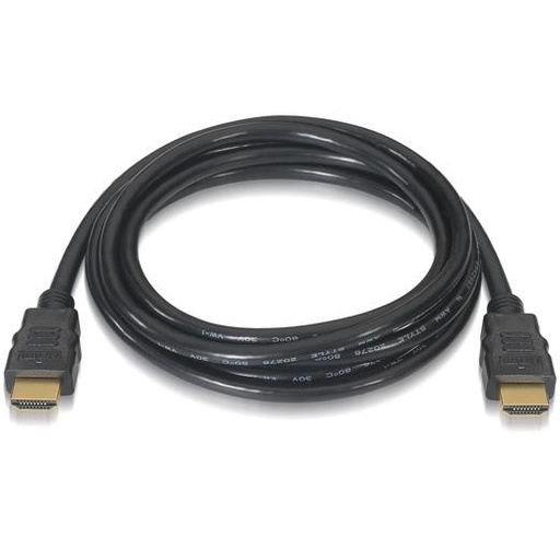 AISENS - CABLE HDMI V2.0 PREMIUM ALTA VELOCIDAD HEC 4K@60HZ 18GBPS A/M - A/M NEGRO 1,5M (Ref.A120-0120)