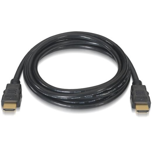 AISENS - CABLE HDMI V2.0 PREMIUM ALTA VELOCIDAD HEC 4K@60HZ 18GBPS A/M - A/M NEGRO 2,0M (Ref.A120-0121)