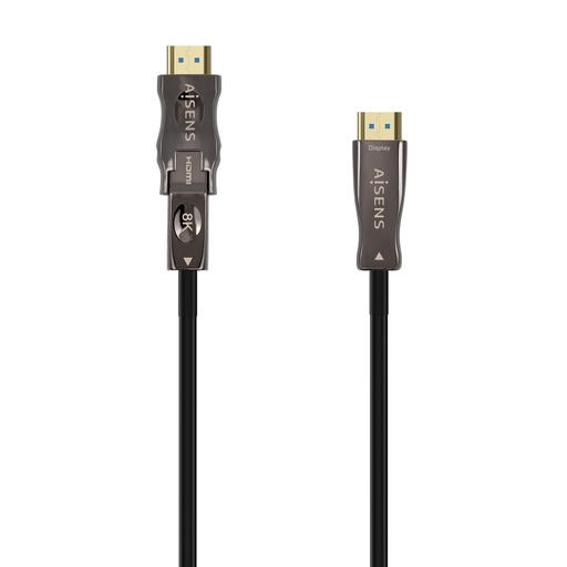 AISENS - CABLE HDMI V2.1 AOC DESMONTABLE ULTRA ALTA VELOCIDAD / HEC 8K@60HZ 4K@120HZ 4:4:4 48GBPS, A/M (Ref.48113)