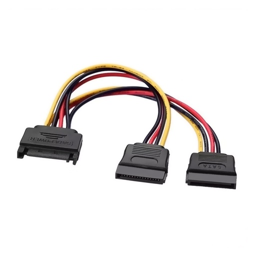 AISENS - CABLE SATA ALIMENTACIÓN SATA/M - 2XSATA/H 20CM (Ref.A131-0353)