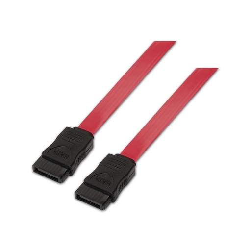 AISENS - CABLE SATA III DATOS 6G DATOS, ROJO, 0.5M (Ref.A130-0153)