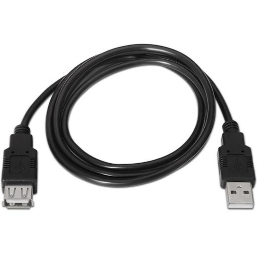 AISENS - CABLE USB 2.0 TIPO A/M - A/H NEGRO 1,8M (Ref.A101-0016)