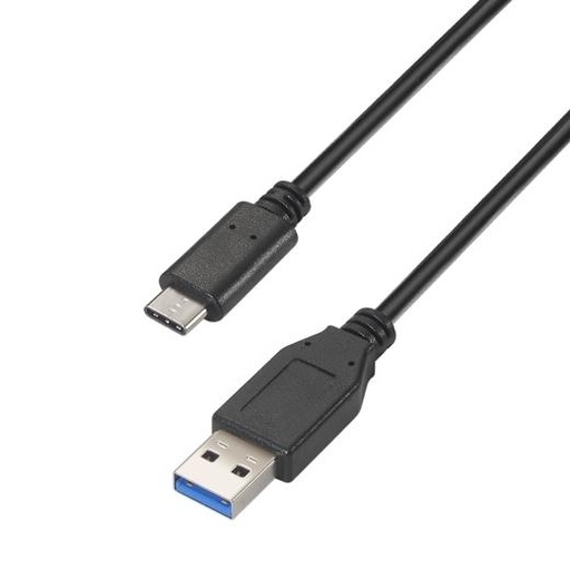 AISENS - CABLE USB 3.1 GEN2 10GBPS 3A, TIPO USB-C/M-A/M, NEGRO, 0.5M (Ref.A107-0449)