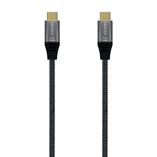 AISENS - CABLE USB 3.1 GEN2X2 20GBPS 5A TIPO USB-C-USB-C/M GRIS 2M (Ref.A107-0634)