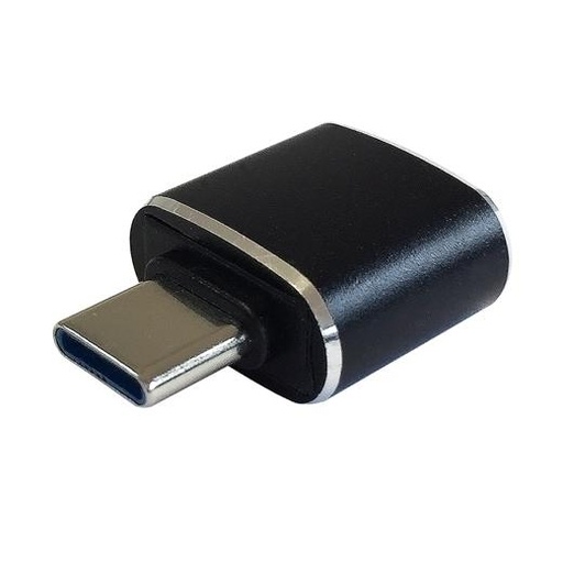 AISENS - MINI ADAPTADOR USB 3.1 GEN2 3A TIPO USB-C/M - A/H NEGRO (Ref.A108-0369)