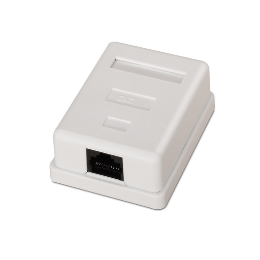 AISENS - ROSETA DE SUPERFICIE RJ45 CAT.6 UTP 1 TOMA, BLANCO (Ref.A139-0301)