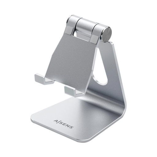 AISENS - SOPORTE DE SOBREMESA M AJUSTABLE 1 PIVOTE PARA TABLET/MOVIL PLATA (Ref.MS1PM-081)
