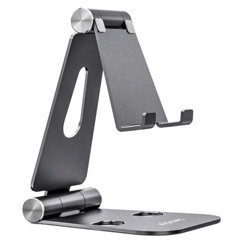 AISENS - SOPORTE DE SOBREMESA TAMAÑO XL AJUSTABLE (2 PIVOTES) PARA MOVIL / TABLET, GRIS (Ref.MS2PXL-094)