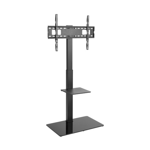 AISENS - SOPORTE DE SUELO ECO CON BANDEJA DVD PARA MONITOR/TV 40KG DE 37-70, NEGRO (Ref.FT70S-077)