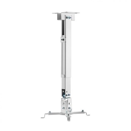 AISENS - SOPORTE UNIVERSAL ECO INCLINABLE Y EXTENSIBLE DE TECHO/PARED PARA PROYECTOR 20KG, BLANCO (Ref.CWP01TSE-049)