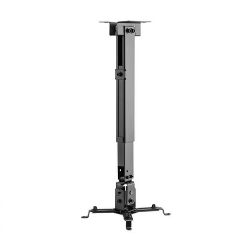 AISENS - SOPORTE UNIVERSAL ECO INCLINABLE Y EXTENSIBLE DE TECHO/PARED PARA PROYECTOR 20KG, NEGRO (Ref.CWP01TSE-047)