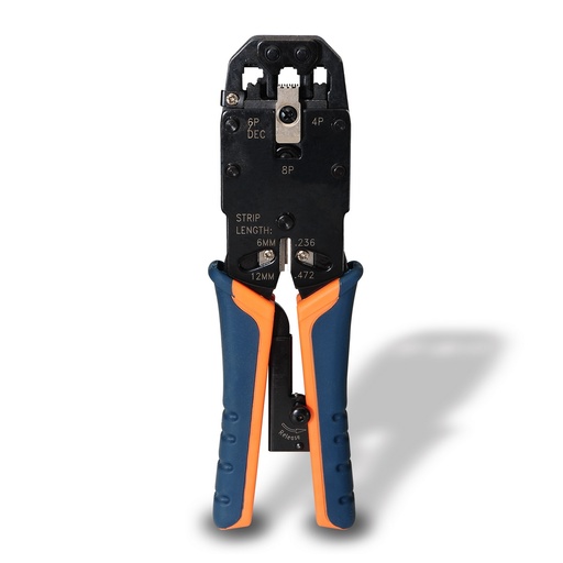 AISENS - TENAZA METÁLICA DE CRIMPAR RJ10/RJ11/RJ12/RJ45 DE CARRACA (Ref.A142-0311)