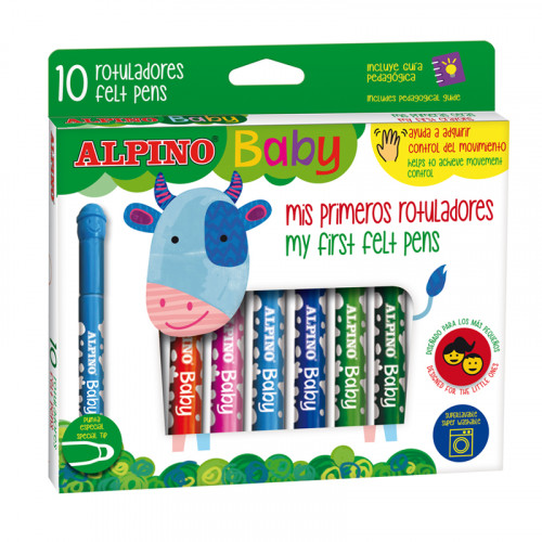 ALPINO - ESTUCHE 10 ROTULADORES BABY (Ref.AR002010)