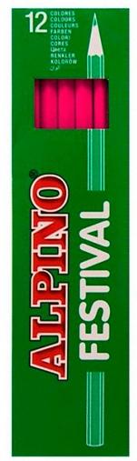 ALPINO - FESTIVAL LÁPICES DE COLORES ROSA CAJA -12U- (Ref.C0131004)