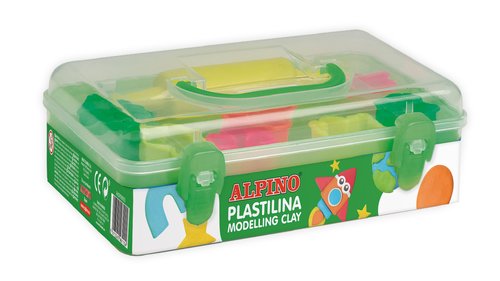 ALPINO - PLASTILINA KIT 7 COLS + 7 HERRAMIENTAS + RODILLO (Ref.DP000055)