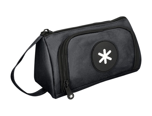 ANTARTIK - BOLSO ESCOLAR PORTATODO CON BOLSILLO DELANTERO DESPLEGABLE COLOR NEGRO 110X85X200 MM (Ref.TK47)