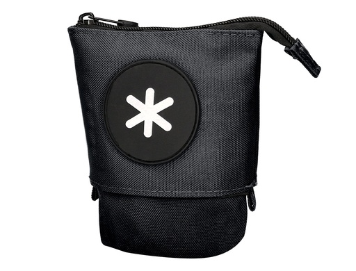 ANTARTIK - BOLSO ESCOLAR PORTATODO CUBILETE COLOR NEGRO 190X60X80 MM (Ref.TK55)