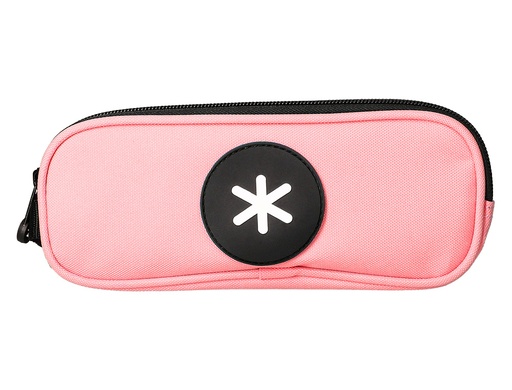 ANTARTIK - BOLSO ESCOLAR PORTATODO DOBLE CREMALLERA COLOR CORAL 210X60X80 MM (Ref.TK06)