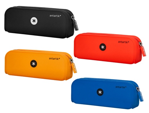 ANTARTIK - BOLSO ESCOLAR PORTATODO SILICONA RECTANGULAR COLORES SURTIDOS INTENSOS (Ref.TK57)