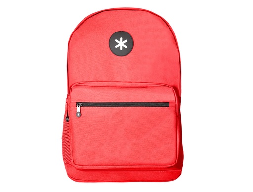 ANTARTIK - CARTERA MOCHILA CON ASA Y BOLSILLO FRONTAL CONCREMALLERA COLOR ROJO 320X140X430 MM (Ref.TK40)