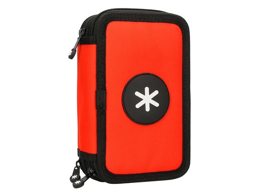 ANTARTIK - PLUMIER ESCOLAR TRIPLE COLOR ROJO 36 PIEZAS (Ref.TK77)