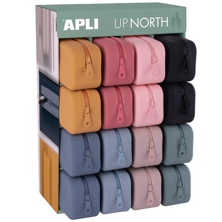 APLI - ESTUCHE DE SILICONA UP NORTH EXPOSITOR DE 16 C/SURTIDOS (Ref.19498)