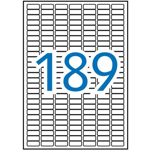 APLI - ETIQUETAS 25,4X10,0MM INKJET/LÁSER CANTOS ROMOS PACK 20H BLANCO OPACO (Ref.11706)