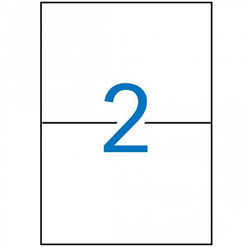 APLI - ETIQUETAS ETIQUETAS 210X148MM PARA LÁSER CANTOS RECTOS BLANCO PACK 250 HOJAS (Ref.2529)