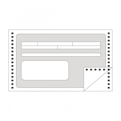 APLI - FORMULARIOS RECIBO EN CONTINUO 240MMX4" 1 COPIA 1200 U (Ref.133)