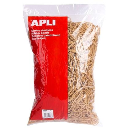 APLI - GOMA ELÁSTICA MARRÓN CAUCHO 120X2MM 1KG (Ref.12866)
