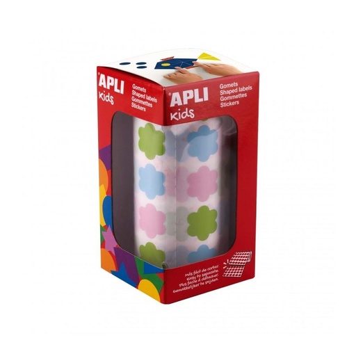 APLI - GOMETS FLORES PERMANENTES MULTICOLOR 900U C/SURTIDOS PASTEL (Ref.19236)