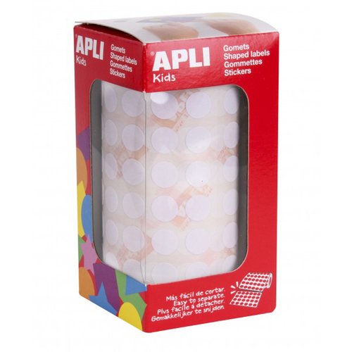 APLI - GOMETS ROLLO 59h CIRCULO Ø 10,5 mm BLANCO 5.192 uds. () (Ref.11903)