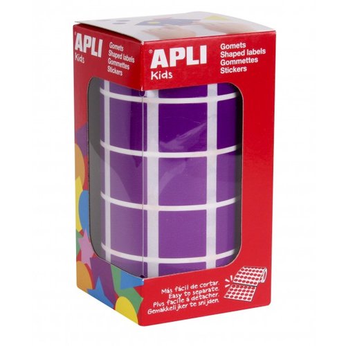 APLI - GOMETS ROLLO 59h CUADRADO 20 mm LILA 1.770 uds. () (Ref.11500)
