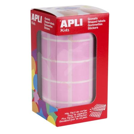 APLI - GOMETS ROLLO 59h CUADRADO 20 mm ROSA 1.770 uds. () (Ref.11499)