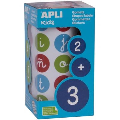 APLI - GOMETS ROLLO ABC MINUSC. MULTICOLOR REMOVIBLE Ø 20 mm (Ref.16798)