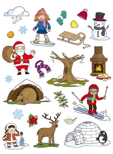 APLI - GOMETS TEMATICOS BOLSA 3h REMOVIBLES INVIERNO 69 uds. () (Ref.11617)