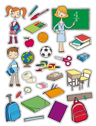 APLI - GOMETS TEMATICOS BOLSA 3h REMOVIBLES LA ESCUELA 78 uds. () (Ref.11436)