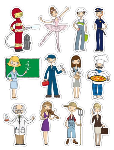 APLI - GOMETS TEMATICOS BOLSA 3h REMOVIBLES PROFESIONES 36 uds. () (Ref.11440)