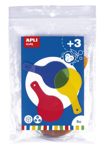 APLI - JUEGO EDUCATIVO KIDS PALETAS DE COLORES BOLSA DE 6 UD. (Ref.17487)