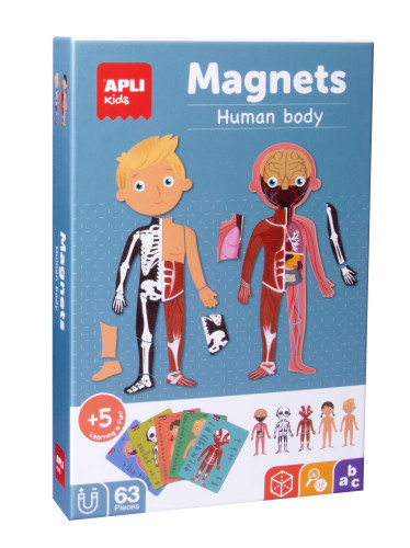 APLI - JUEGO MAGNETICO CUERPO HUMANO 63 PZ (Ref.18531)