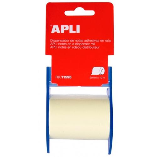 APLI - NOTAS ADHESIVAS ROLLO DE 10 m X 60 mm (Ref.11595)