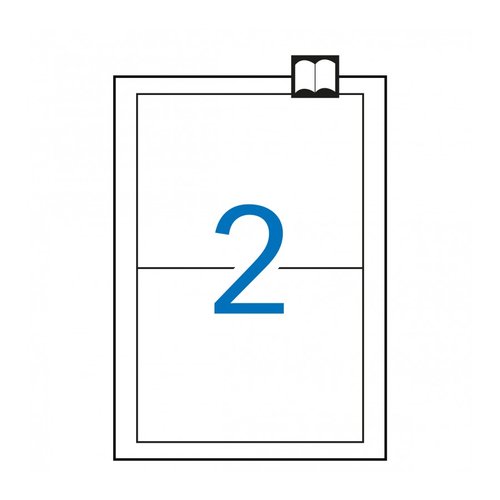 APLI - PACK 100 HOJAS ETIQUETAS 175X135MM INKJET/LÁSER/FOTOCOPIADORAS CANTOS RECTOS BLANCO (Ref.11659)