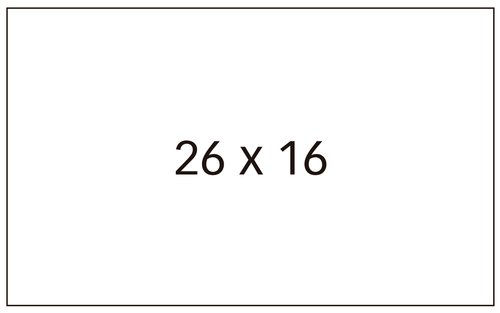 APLI - PACK 6 ROLLOS DE 1000 ETIQUETAS 26X16MM PARA ETIQUETADORA DE PRECIOS ADHESIVO REMOVIBLE CANTOS RECTOS BLANCO (Ref.100919)