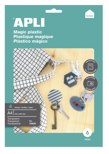 APLI - PAPEL INK-JET A4 PLASTICO MAGICO TRANS 4H (Ref.10331)