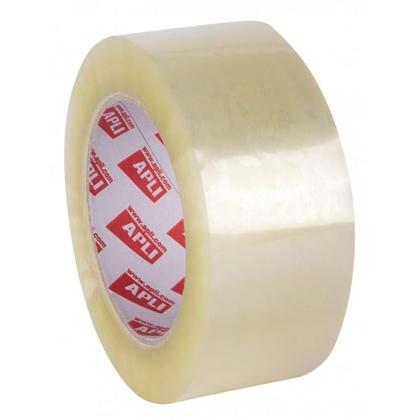 APLI - PRECINTO ESTÁNDAR SIN RUIDO 28 MICRAS ROLLO 48MMX132M PP ACRÍLICO TRANSPARENTE -6U- (Ref.13336)
